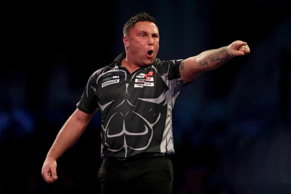 Gerwyn Price played to the partisan home crowd in Cardiff (Bradley Collyer/PA)