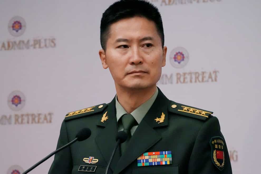 Chinese defence spokesman Tan Kefei (AP)