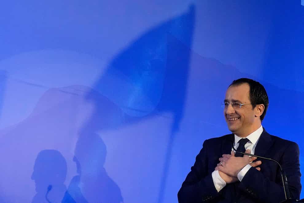 Cypriot Presidential candidate Nicos Christodoulides (AP)