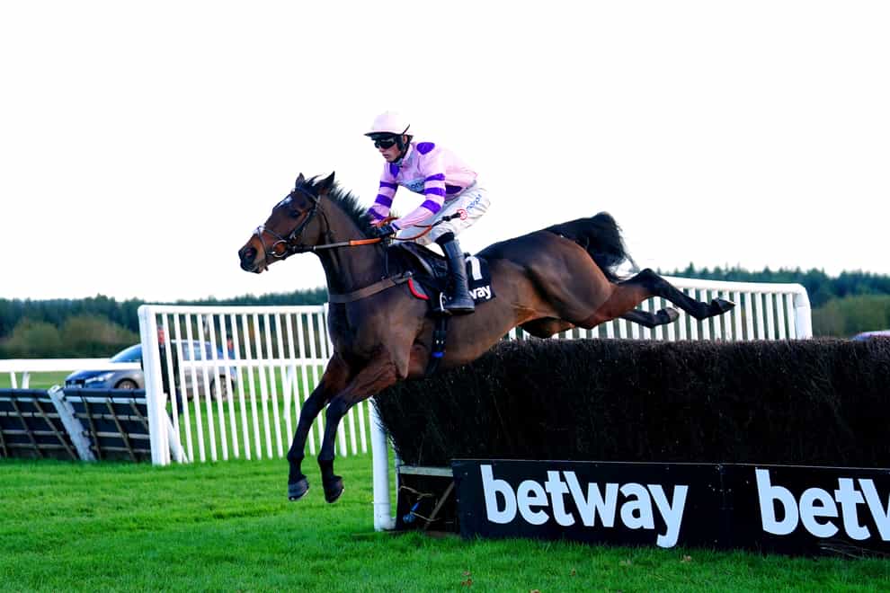 Greaneteen, here ridden by jockey Harry Cobden on their way to winning the Betway Haldon Gold Cup, will complete his Champion Chase preparation at Newbury on Saturday (David Davies/PA)