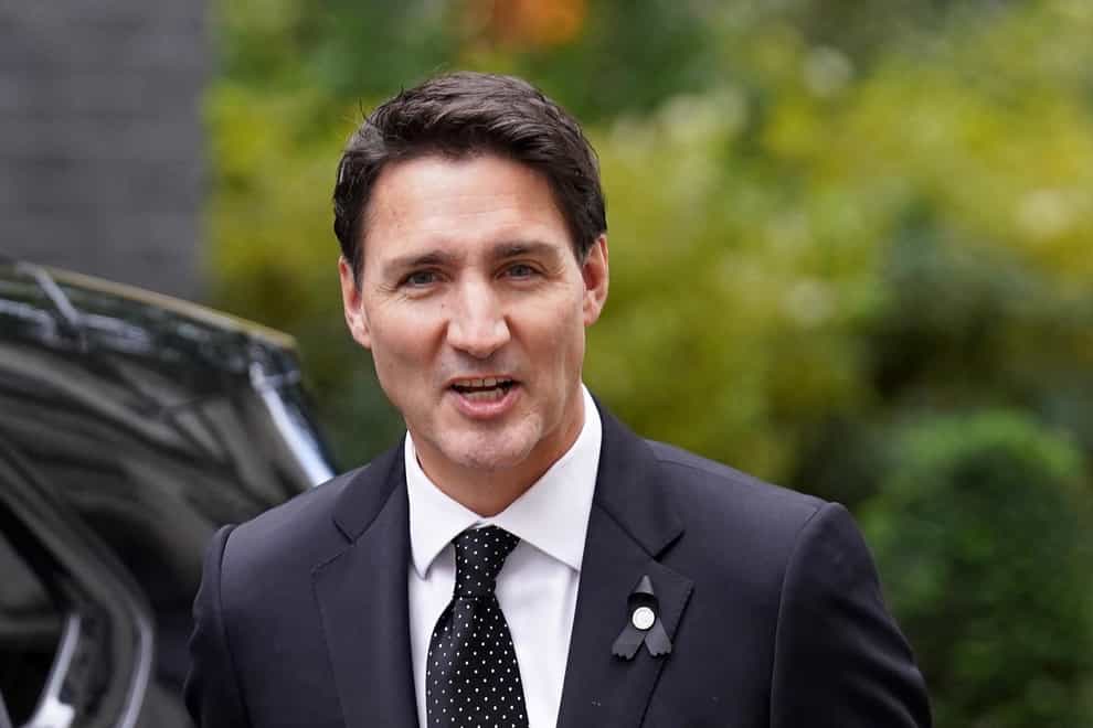 Prime Minister of Canada, Justin Trudeau (Stefan Rousseau/PA)