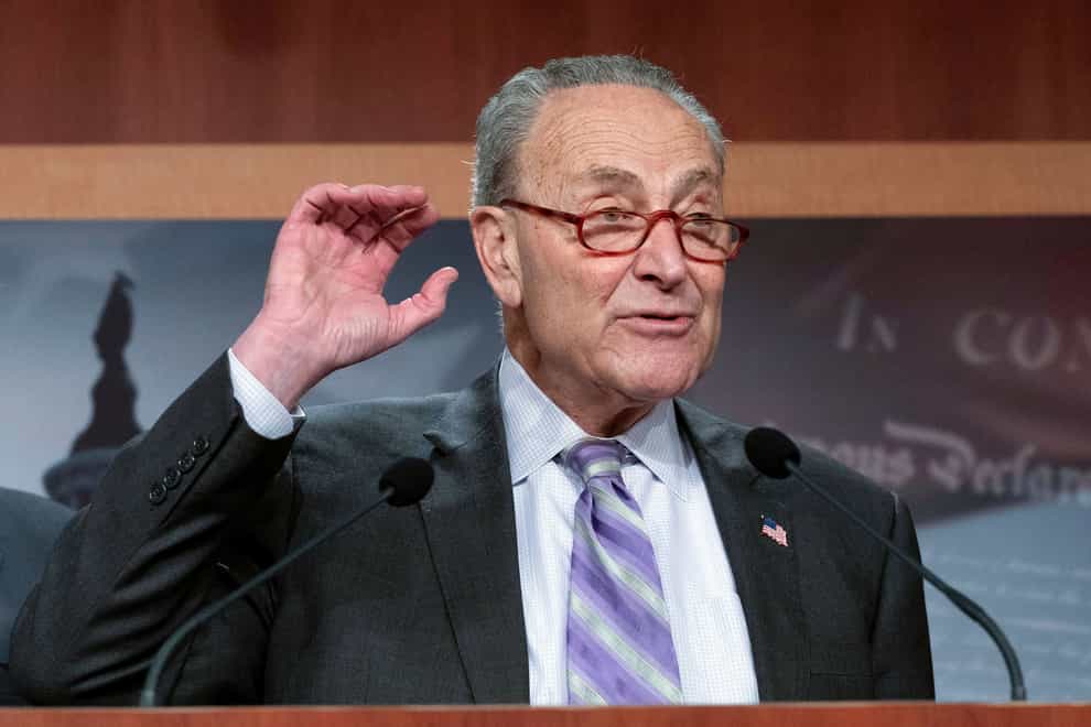 Chuck Schumer told a news programme that the downed objects were believed to be balloons (AP Photo/Jose Luis Magana, File)