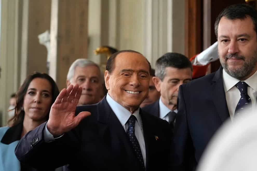 Former Italian premier Silvio Berlusconi has again put himself at odds with Prime Minister Giorgia Meloni, whose coalition government his party supports, by openly criticising her for meeting Ukrainian President Volodymyr Zelensky, whom he blames for the year-old Russian invasion (Gregorio Borgia/AP)