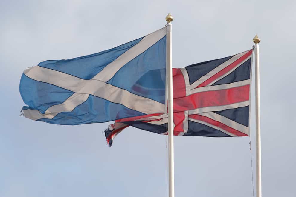 The Lord Ashcroft poll suggests respondents are not supportive of the SNP’s de facto referendum plans (Yui Mok/PA)