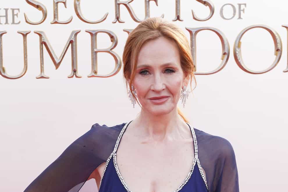 JK Rowling has said ‘I never set out to upset anyone’ over transgender views (Ian West/PA)