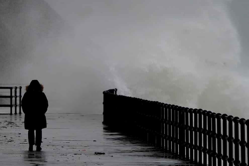 The Met Office warned there is a danger of large waves on the North Sea coast (Gareth Fuller/PA)
