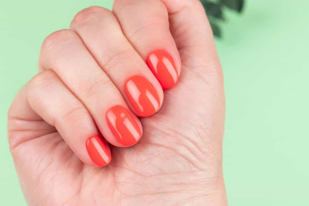 Coral nails are trending for spring/summer (Alamy/PA)