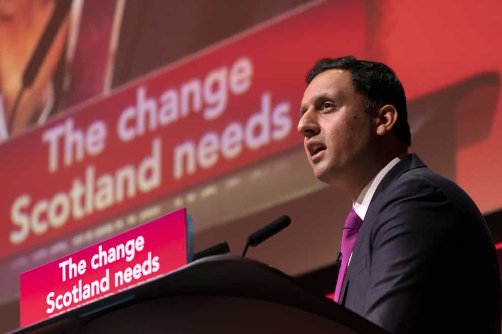 Scottish Labour leader Anas Sarwar addressed his party’s conference on Friday (Jane Barlow/PA)