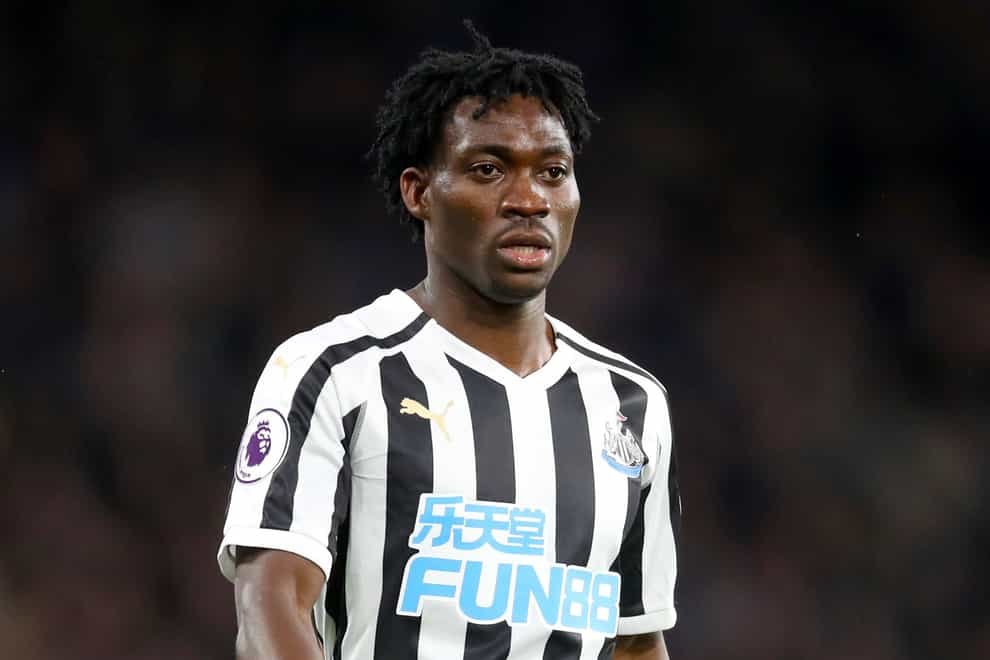 Former Newcastle midfielder Christian Atsu’s body has been recovered, according to the player’s agent (Adam Davy/PA)