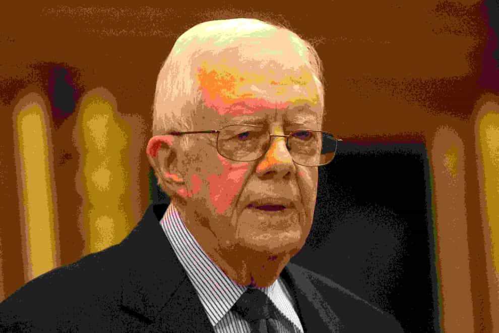 Former US president Jimmy Carter (Neil Hall/PA)