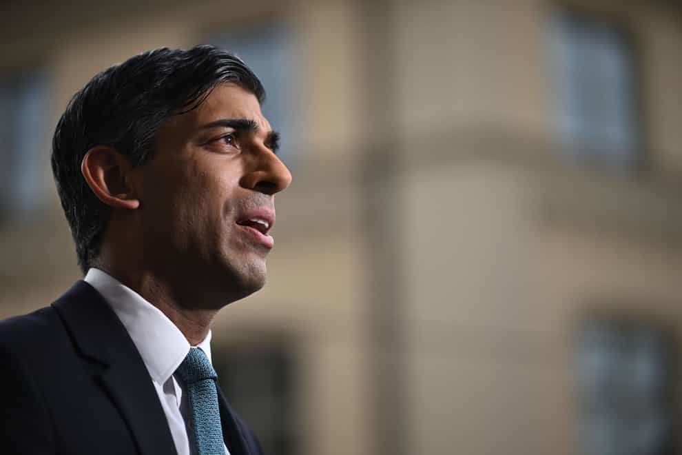 Prime Minister Rishi Sunak is under pressure over the planned corporation tax rise (Ben Stansall/PA)