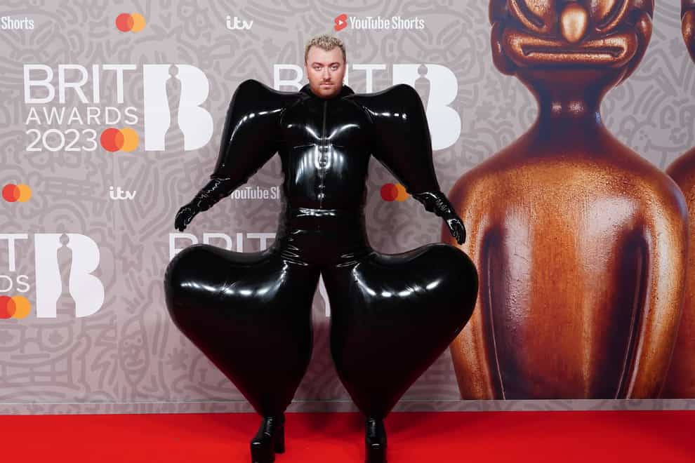 Sam Smith at the Brit Awards (Ian West/PA)