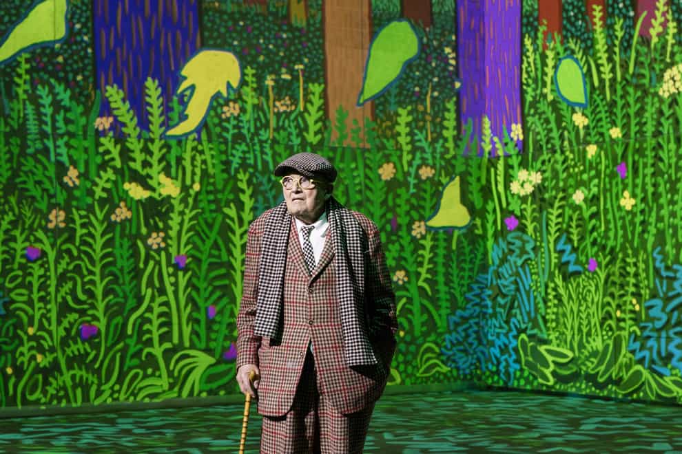 David Hockney at Lightroom (Jason Sutcliffe/PA)