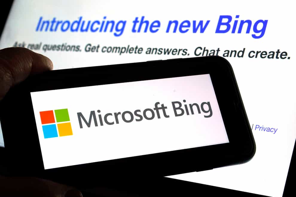 More than one million people are now using Microsoft’s new ChatGPT-powered Bing search engine, the US firm said (AP)