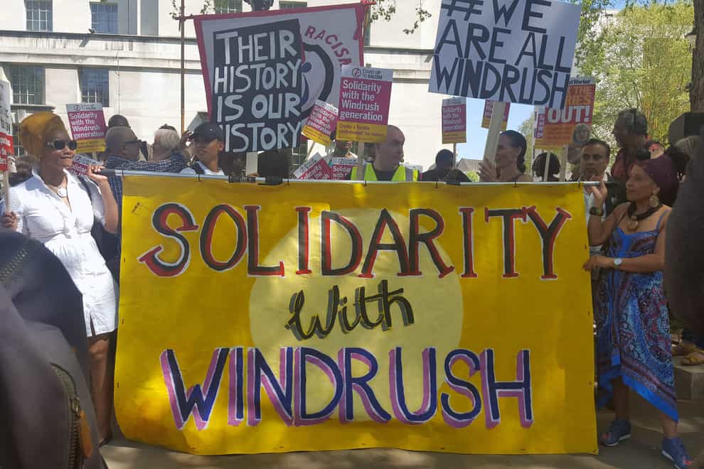 The Windrush scandal previously led to protests against the Government {Catherine Wylie/PA)