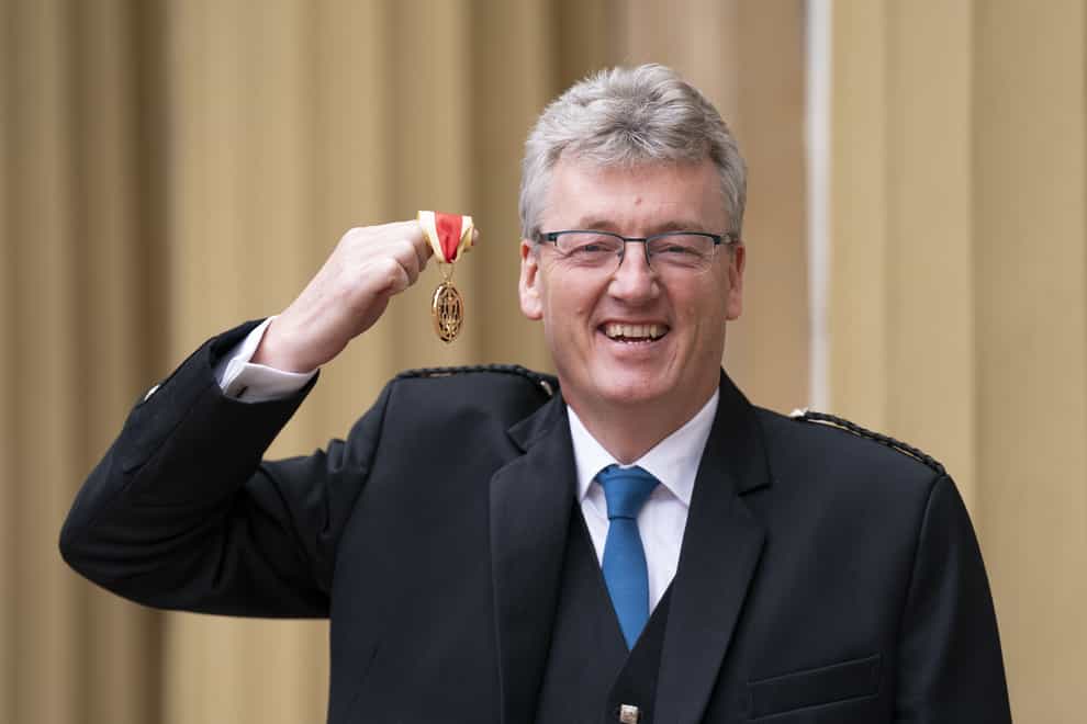 Sir David MacMillan after being made a Knight Bachelor during an investiture ceremony at Buckingham Palace, London. Picture date: Thursday February 23, 2023.