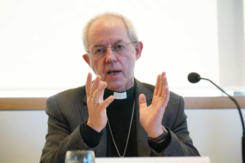 Justin Welby has called for a fair treaty to end the war in Ukraine (Jonathan Brady/PA)