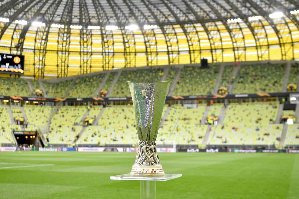 Arsenal will play Sporting Lisbon in the Europa League while Manchester United have been drawn against Real Betis (Rafal Oleksiewicz/PA)