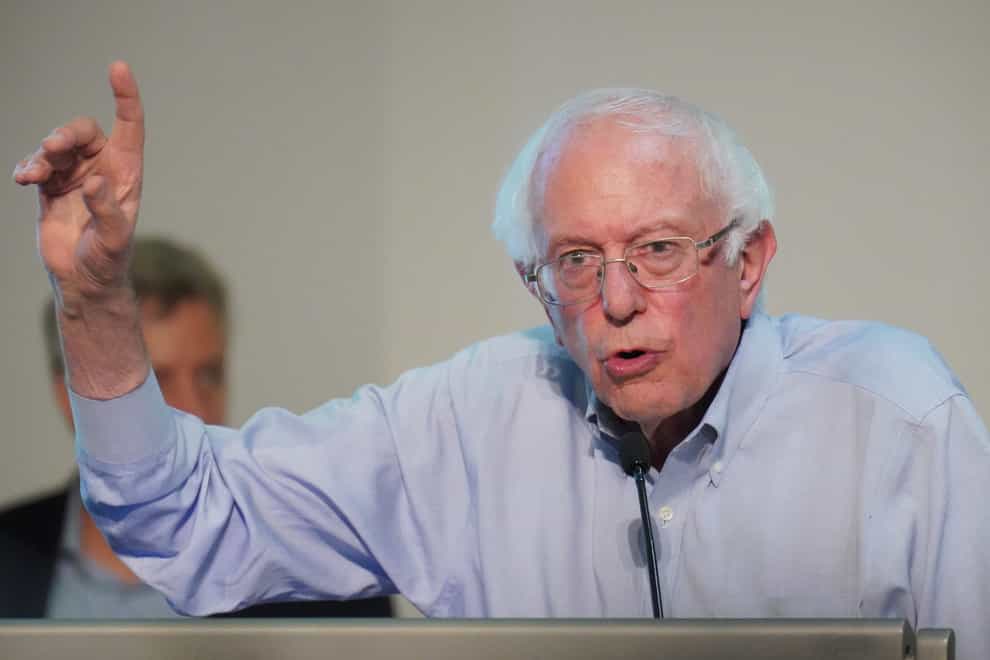 Bernie Sanders was asked for his thoughts on the constitutional question (Jonathan Brady/PA)
