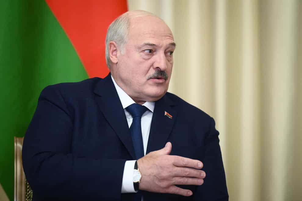 Belarusian President Alexander Lukashenko(Vladimir Astapkovich, Sputnik, Kremlin Pool/AP)