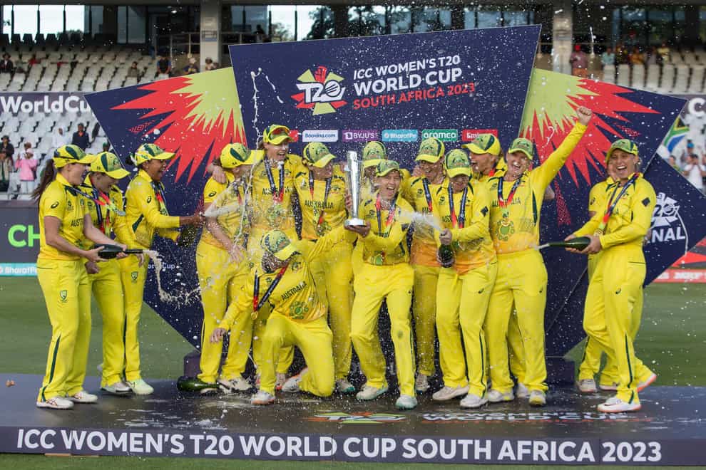 Australia have won the Women’s T20 World Cup (Halden Krog/AP)