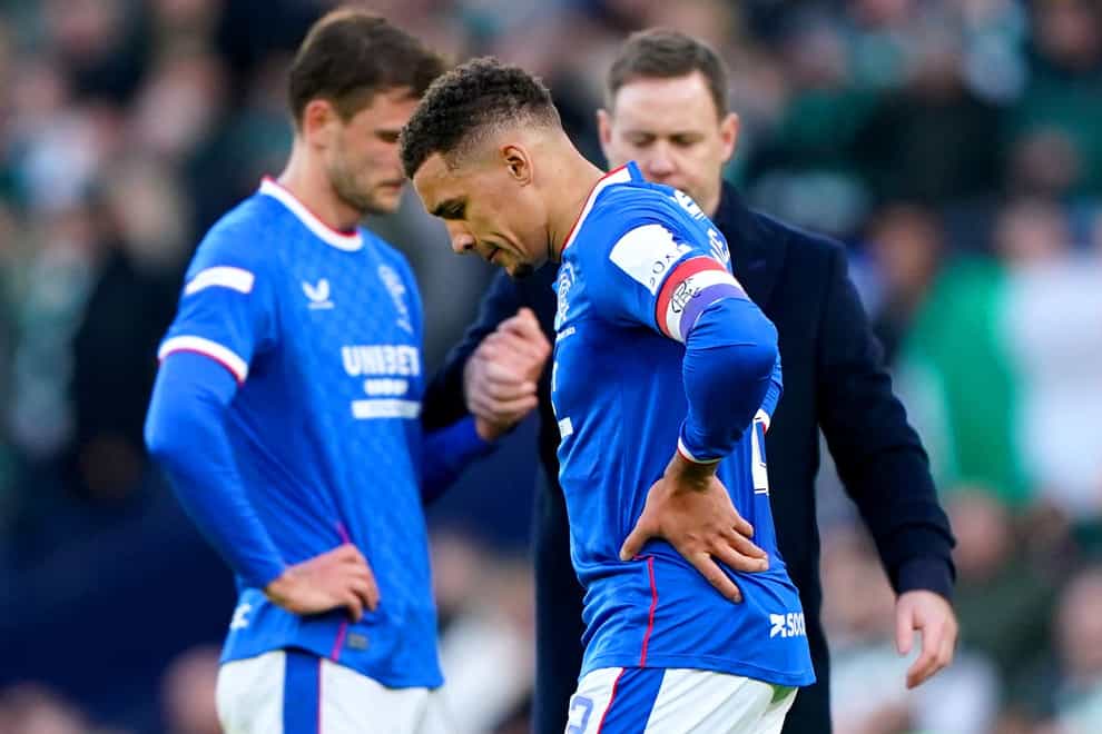 James Tavernier apologises to Rangers fans after Celtic cup final defeat (Andrew Milligan/PA)