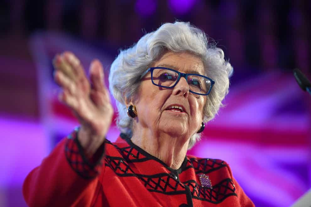 Baroness Betty Boothroyd has died, current Commons Speaker Sir Lindsay Hoyle said (Victoria Jones/PA)