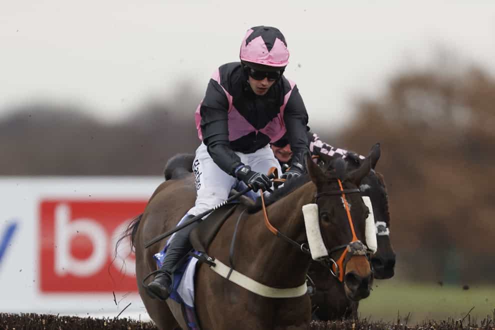 Cooper’s Cross ridden by Sam Coltherd before going on to win the Sky Bet Handicap Chase during the Sky Bet Chase Racing day at Doncaster Racecourse (Richard Sellers/PA)