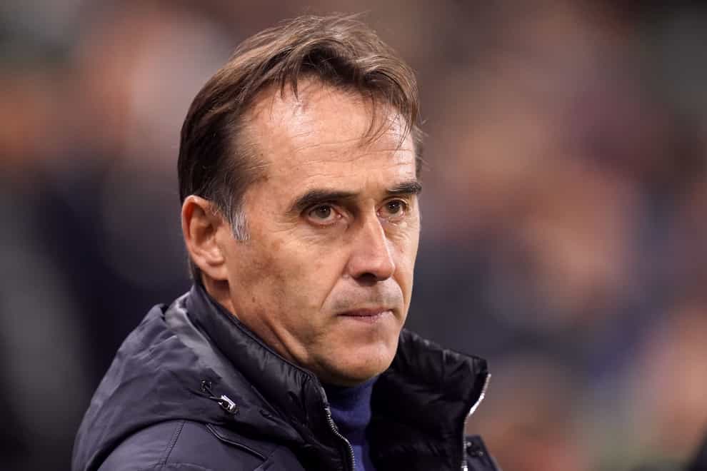 Julen Lopetegui saw his Wolves side battle to a 2-2 draw in the FA Cup at Anfield during January (Peter Byrne/PA)
