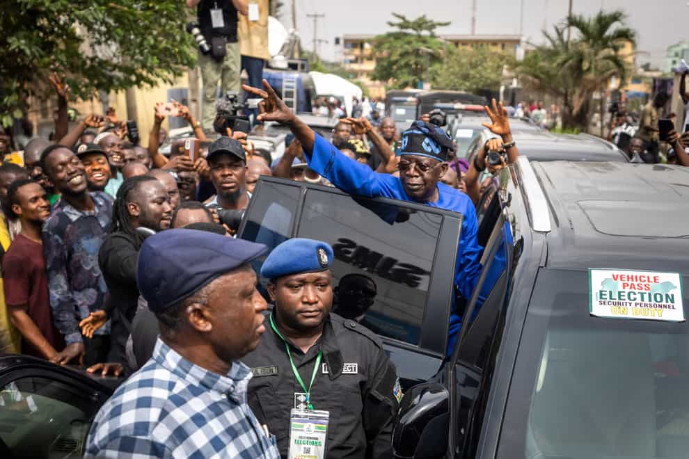 Election officials declared ruling party candidate Bola Tinubu the winner of Nigeria’s presidential election early on Wednesday, with the two leading opposition candidates already demanding a revote in Africa’s most populous nation (Ben Curtis/AP)