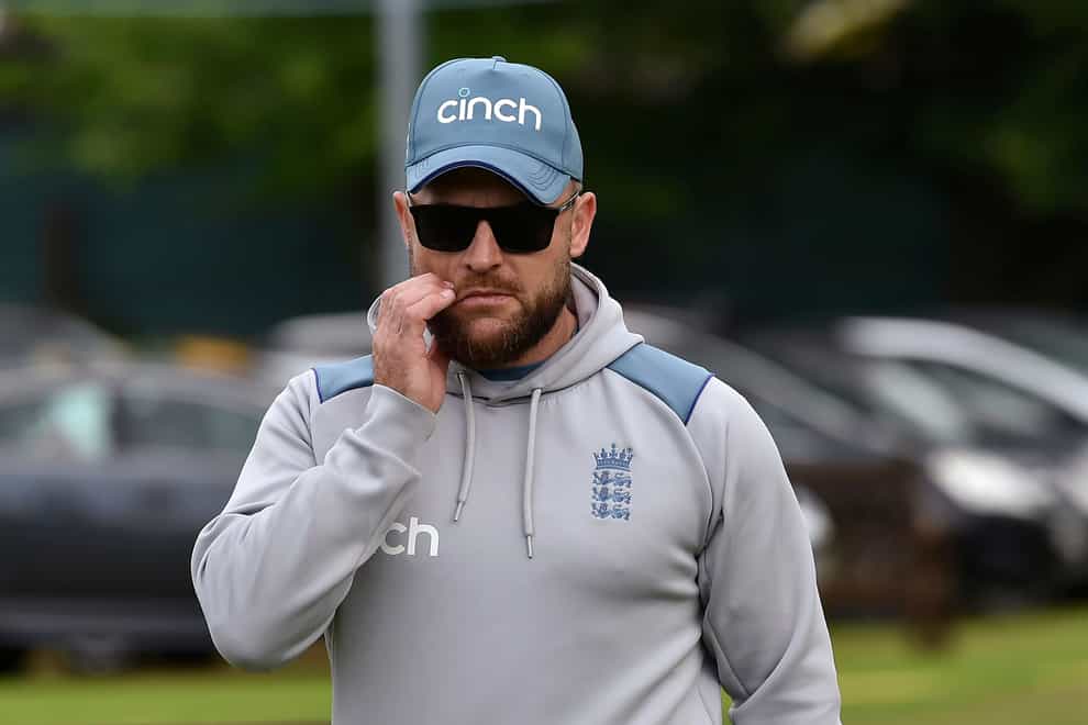 FILE – England team coach Brendon McCullum watches players bat in the nets during a training session ahead of the fifth cricket test match between England and India at Edgbaston in Birmingham, England, June 29, 2022. McCullum will bring Bazball back to its birthplace in a two-test series against New Zealand which begins Thursday, Feb. 16, 2023, in Mount Maunganui. (AP Photo/Rui Vieira, File)