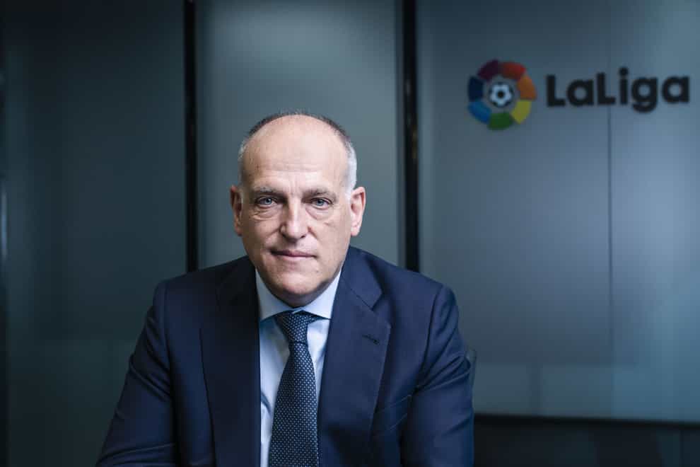 LaLiga president Javier Tebas says the Premier League’s reputation is on the line over how it handles the investigation into Manchester City (Handout from The Playbook/PA)