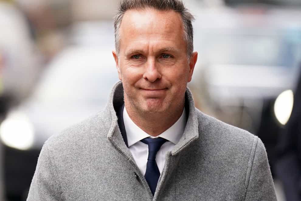 Michael Vaughan was in attendance for the second day of the Cricket Discipline Commission public hearing into Azeem Rafiq’s racism allegations (James Manning/PA)