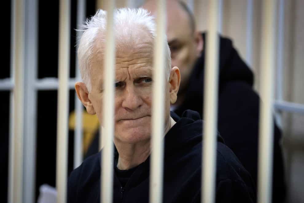 Ales Bialiatski has been jailed for 10 years (Vitaly Pivovarchyk/BelTA Pool Photo via AP, File)
