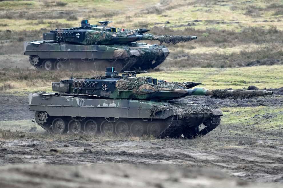 Germany wants to replace the Leopard 2 tanks it has sent to Ukraine by buying back vehicles from Switzerland (AP Photo/Martin Meissner, File)