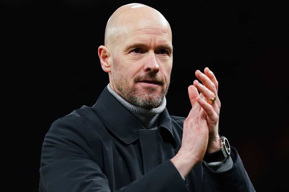 Erik ten Hag is turning his focus back to the league after last weekend’s Carabao Cup triumph (Martin Rickett/PA)