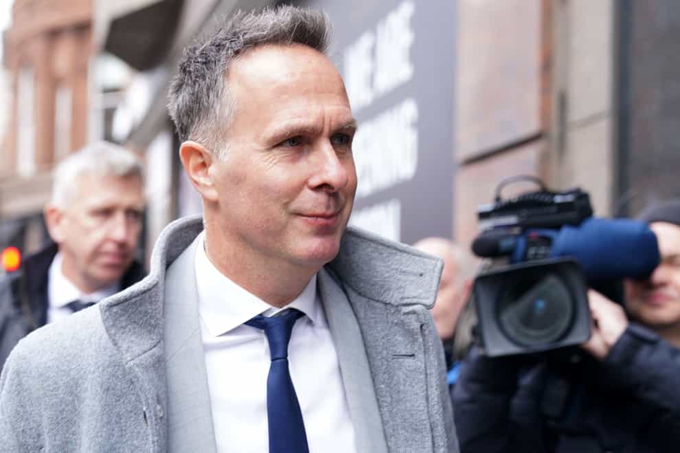 Michael Vaughan’s lawyer criticised the ECB’s handling of the investigation into the Azeem Rafiq racism case (James Manning/PA)