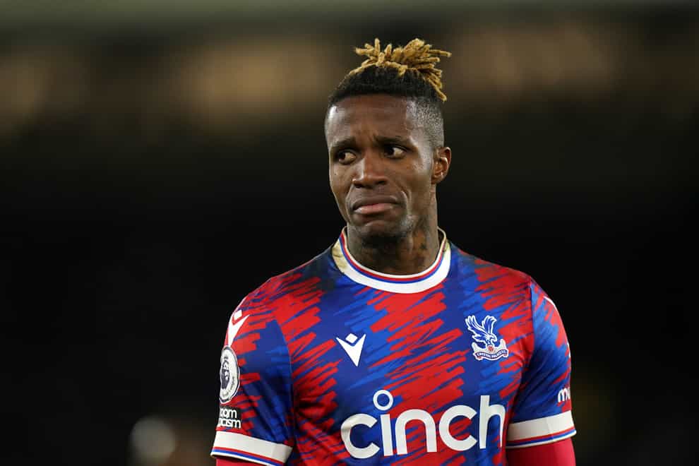 Crystal Palace’s Wilfried Zaha returns to the squad for Saturday’s Premier League trip to Aston Villa (Adam Davy/PA)
