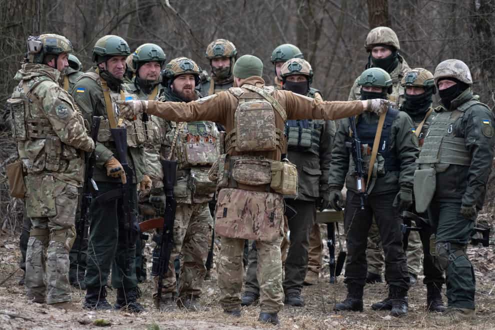 Ukrainian servicemen will get new equipment from the US (Efrem Lukatsky/AP)