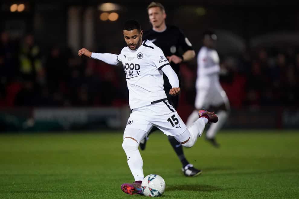 Boreham Wood substitute Dennon Lewis added a second in the last minute (Tim Goode/PA)