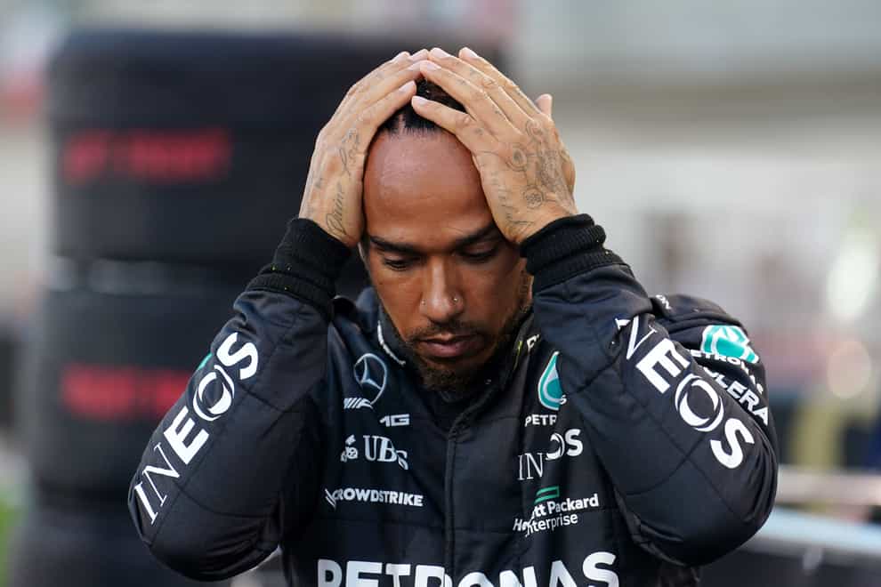 Lewis Hamilton pictured at the Bahrain Grand Prix (David Davies/PA)