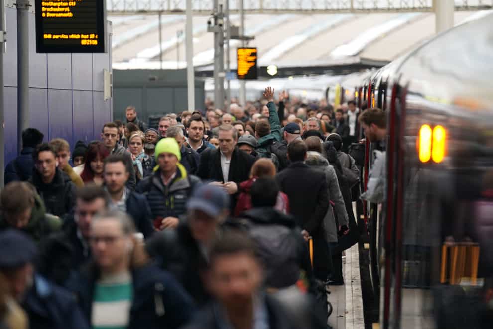 Rising rail fares will push some people to work from home, use cars more or walk home in the dark, commuters have said (James Manning/PA)