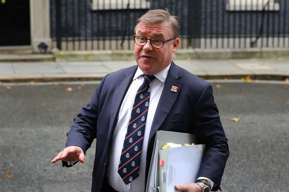 Mark Francois in Downing Street (Aaron Chown/PA)