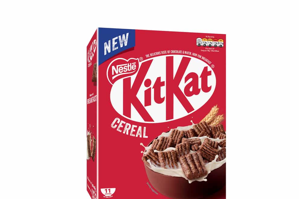 The new KitKat Cereal. (Nestle/PA)