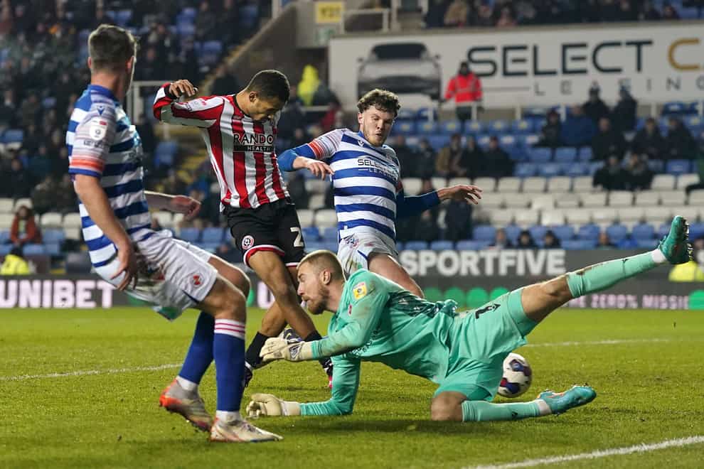 Sheffield United’s Iliman Ndiaye scores the only goal of the game (PA)