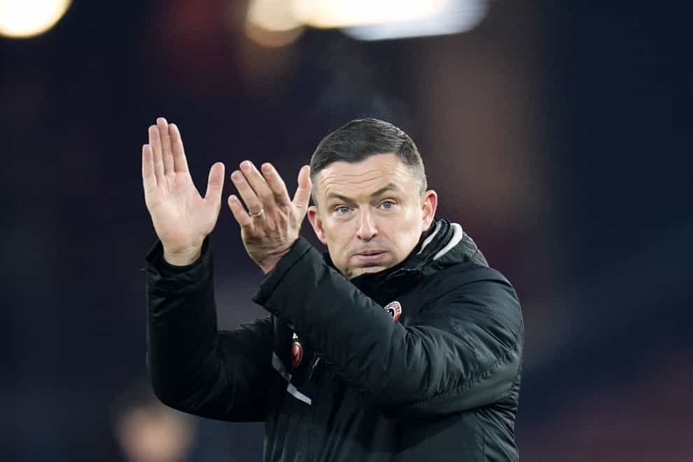 Sheffield United manager Paul Heckingbottom saw his team win 1-0 at Reading (PA)