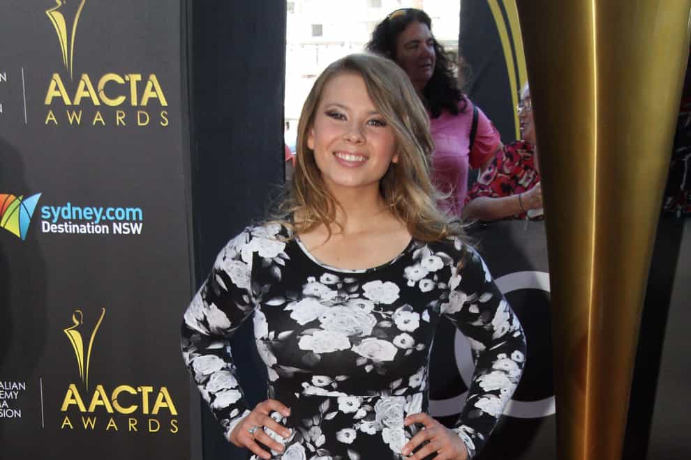 2C49E9K Bindi Irwin arrives on the red carpet for the 3rd AACTA (Australian Academy Cinema Television Arts) Awards.