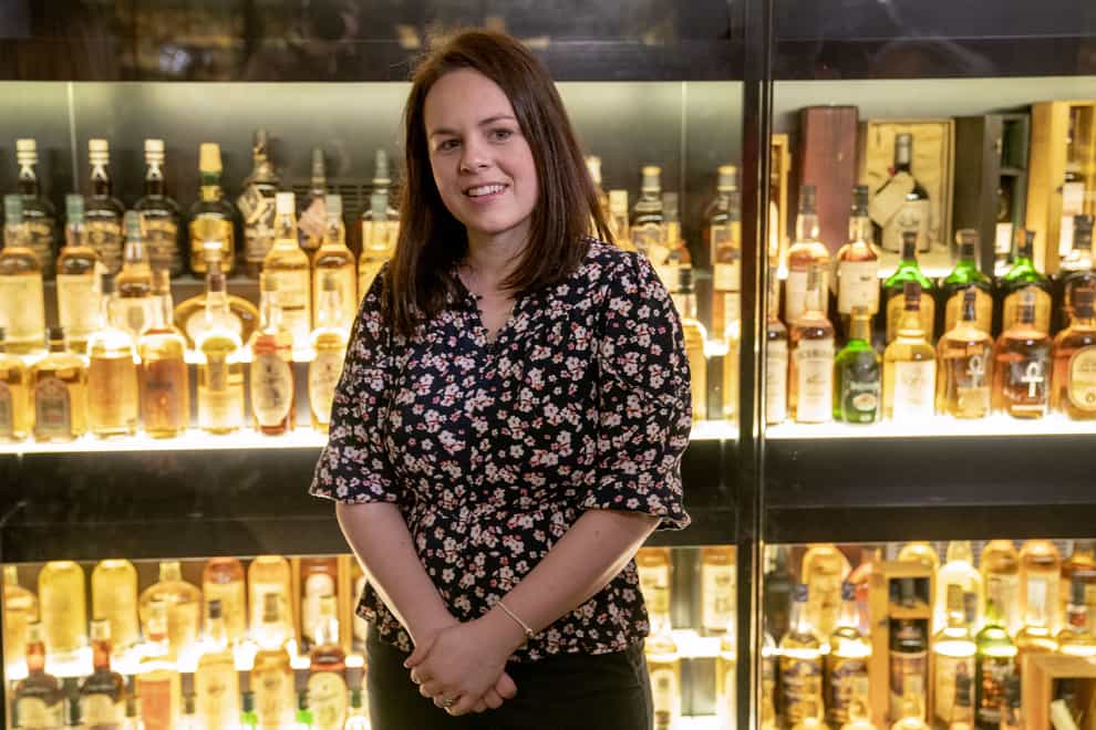 Kate Forbes said she would rethink plans to curb alcohol advertising (Jane Barlow/PA)