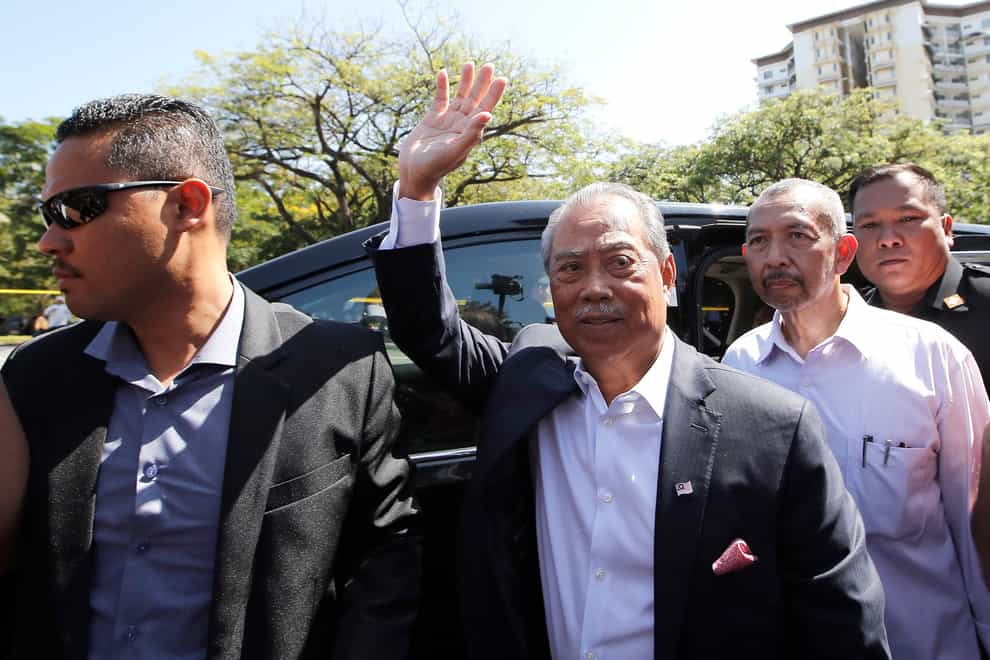 Malaysia’s former prime minister Muhyiddin Yassin (FL Wong/AP)