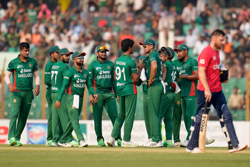Bangladesh were comfortable winners over England (Aijaz Rahi/AP)